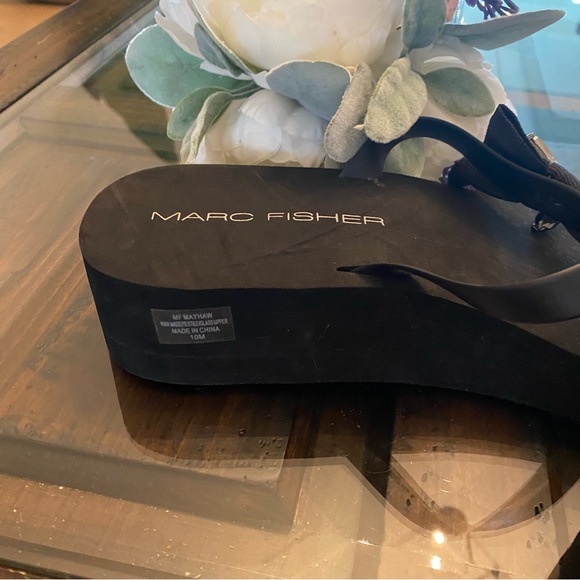 Marc Fisher Bejeweled Platform Flip Flops - Picture 8 of 8